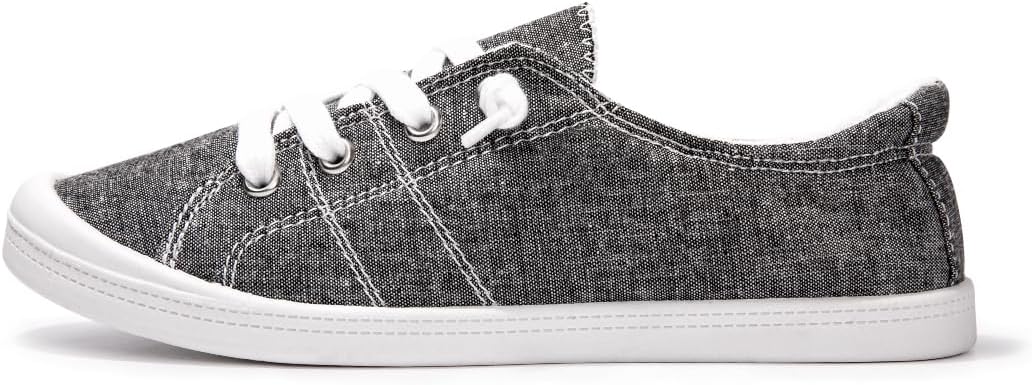 Women's Slip On Canvas Sneaker Low Top Casual Walking Shoes Classic Comfort Flat Fashion Sneakers - Image 2