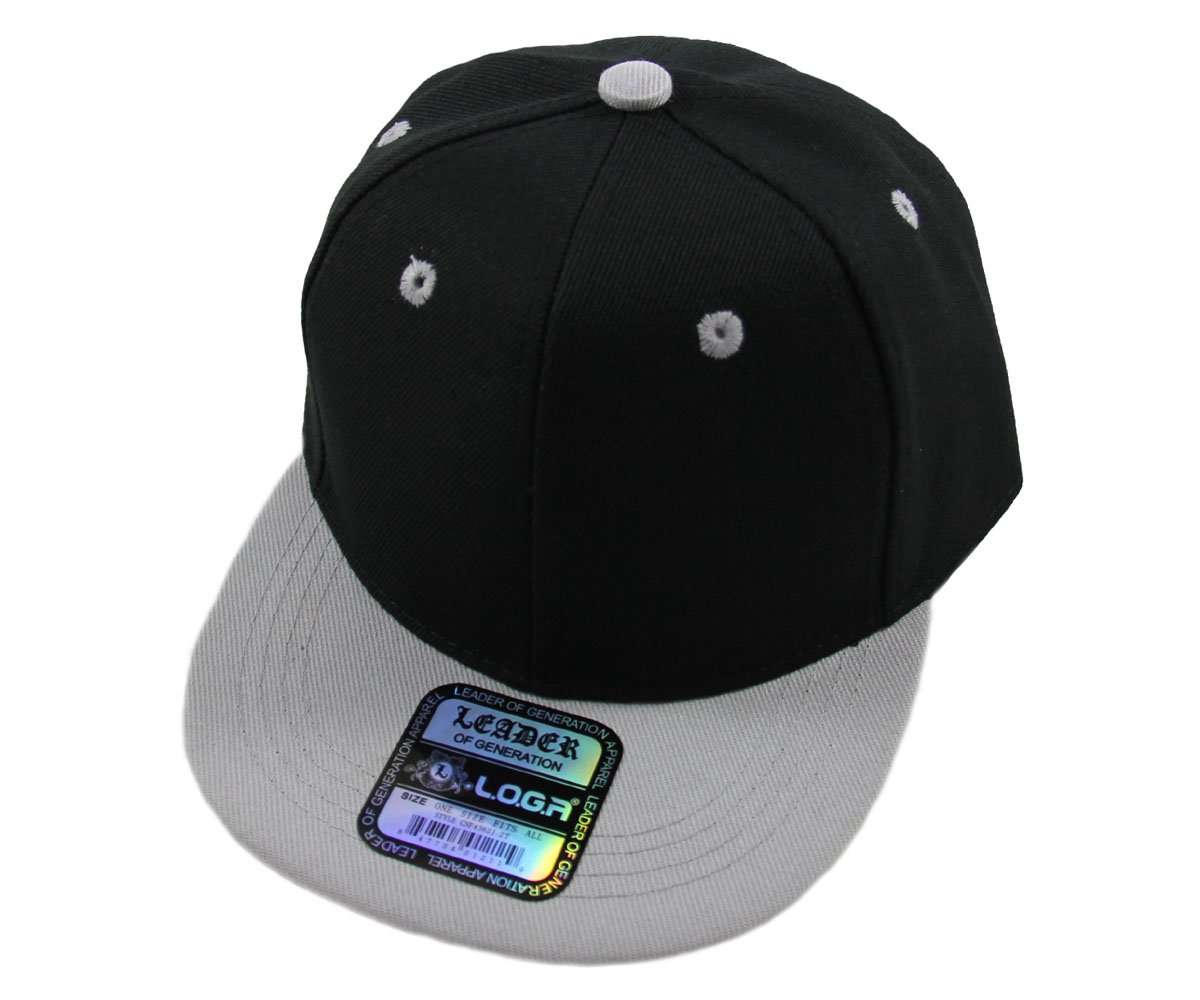 Kid's Youth Plain Flat Bill Snapback Caps(More Colors)