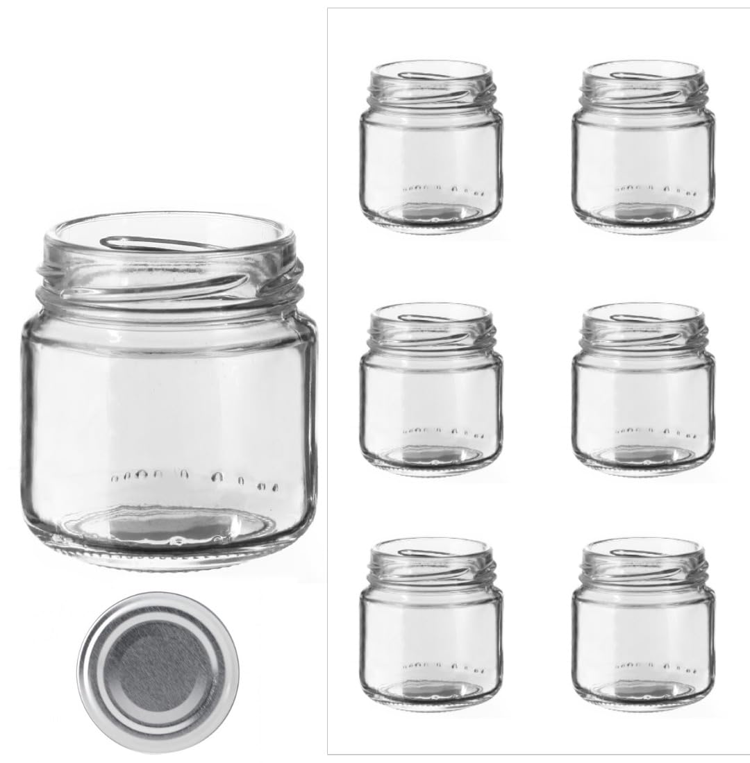 Set Da 6 Barattoli In Vetro Da 212ml Con Tappi Twist-Off – Perfetti Per Conserve E Sottovuoto - 3