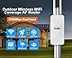 KuWFi Outdoor WLAN Access Point, Dualband 2.4GHz+5GHz Wireless Access Point, WiFi Access Point, AC1200 Long Range WiFi Extender, 200M Netzwerkabdeckung Extend WiFi Booster für Campus, Parks, Cafés, RV