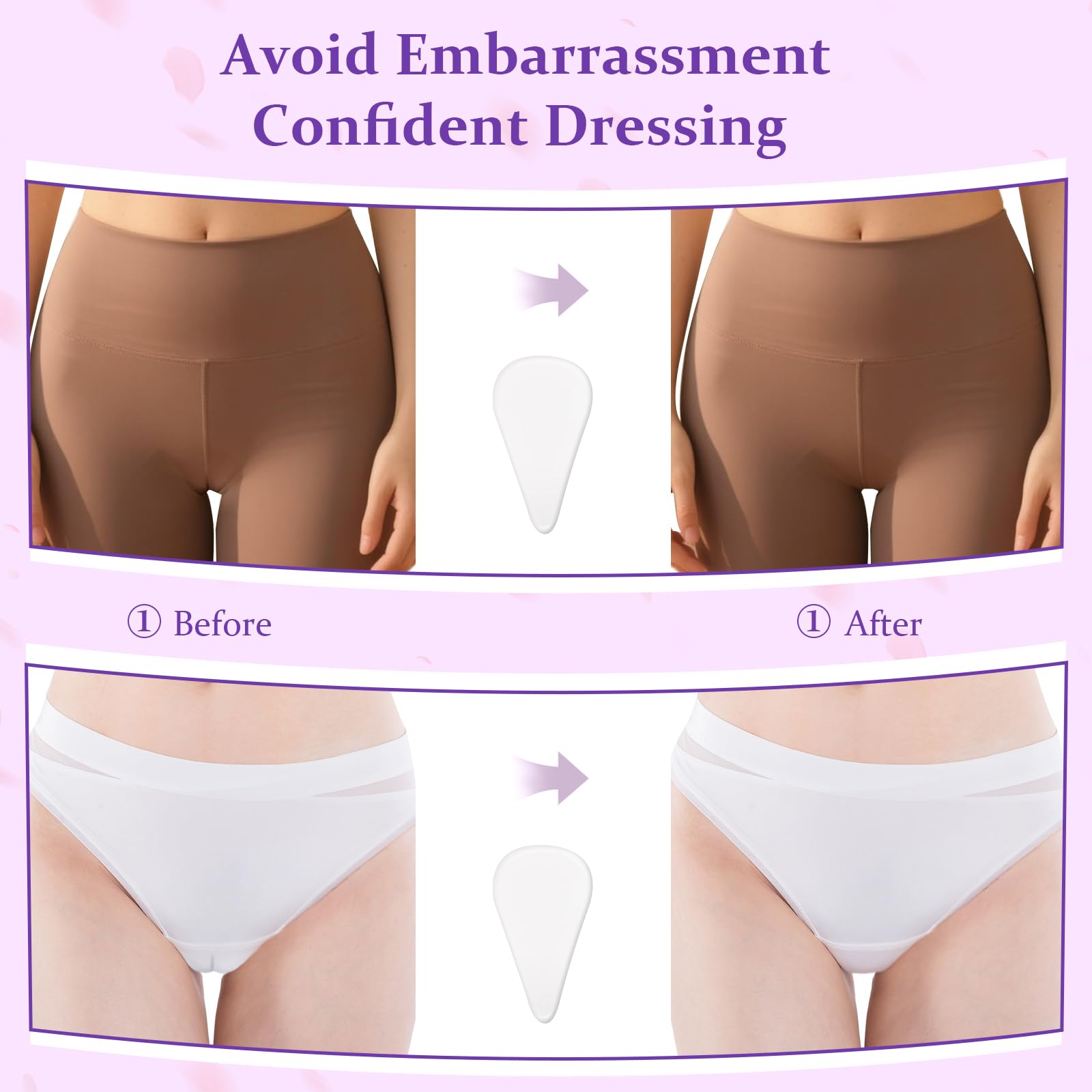 Camel Concealer, Reusable Seamless Camel Hider, Anti Cover Silicone Insert, Invisible Frontal Wedgie Cover, Traceless Underwear Guard