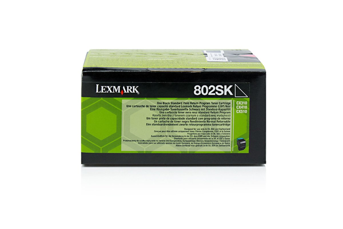 Original Toner LEXMARK 802S 80 C2SK0 XXL – 1 Cartucho de tinta – Negro – 2500 páginas