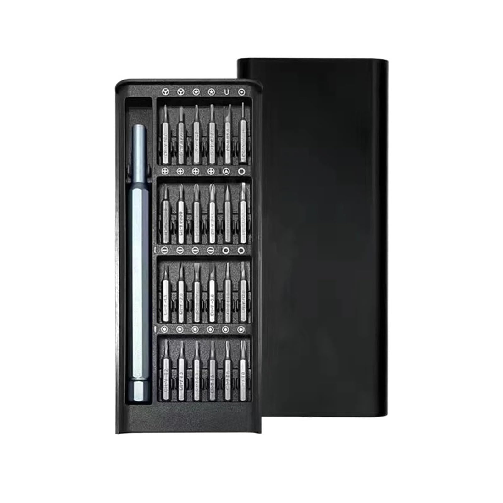 Magnetic Screwdriver Set 25 In 1 Kit Bits Precision Electronics Computer Disassembly Multifunctional Maintenance Tools(Aluminum handle)