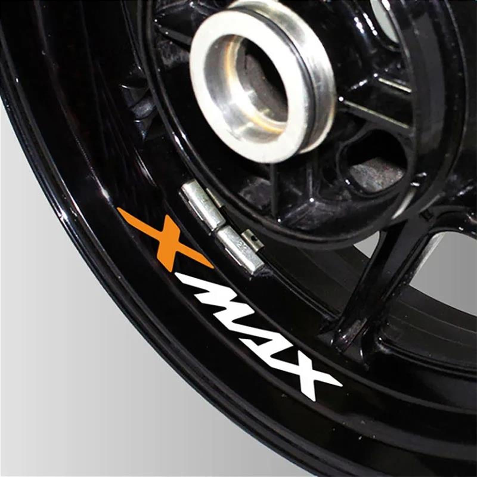 Motorcycle Wheel Stickers Night Reflective Decorative Rim for Yamaha XMAX300 XMAX400 XMAX250 X-MAX125(Style 5)
