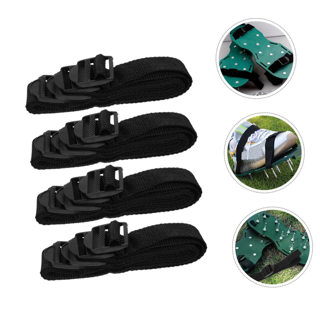 BESPORTBLE 80pezzi Scarpe Chiodate Da Giardino Con Cinturini Regolabili Per Aerare Terreno e Mantenere Prato Salute Accessori Per La Manutenzione Del Giardino Aree Verdi