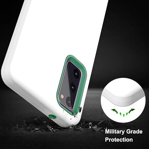 Vista 6 de E Segoi Diseñada para Galaxy S20 FE, protección de cuerpo completo, a prueba de golpes, resistente, delgada, sedosa al tacto, funda protectora