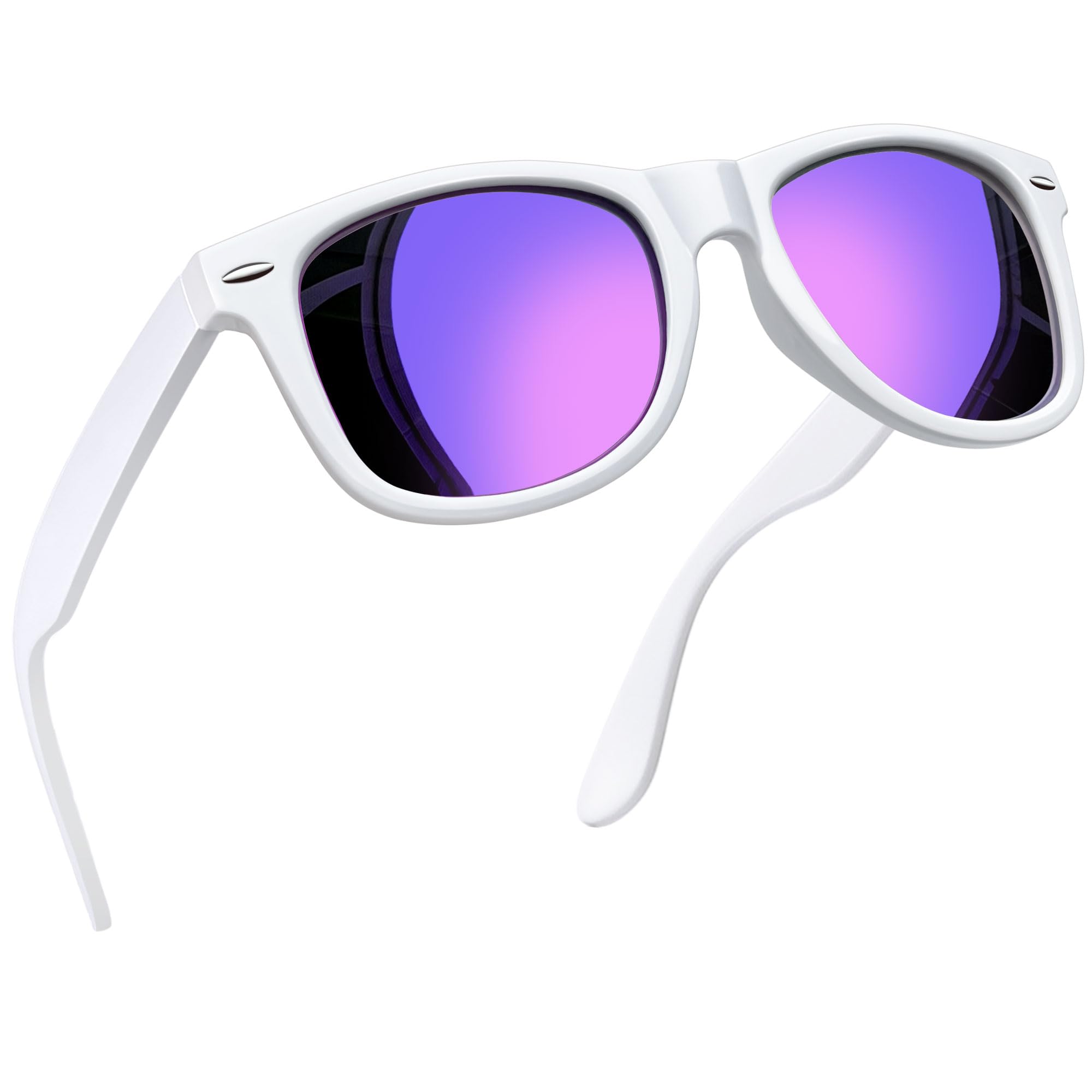 Joopin Occhiali da Sole Uomo Donna Polarizzati Classici Quadrati UV400 Protezione per Guida Pesca Guidare Golf Retrò Anni 80 Design Sunglasses
