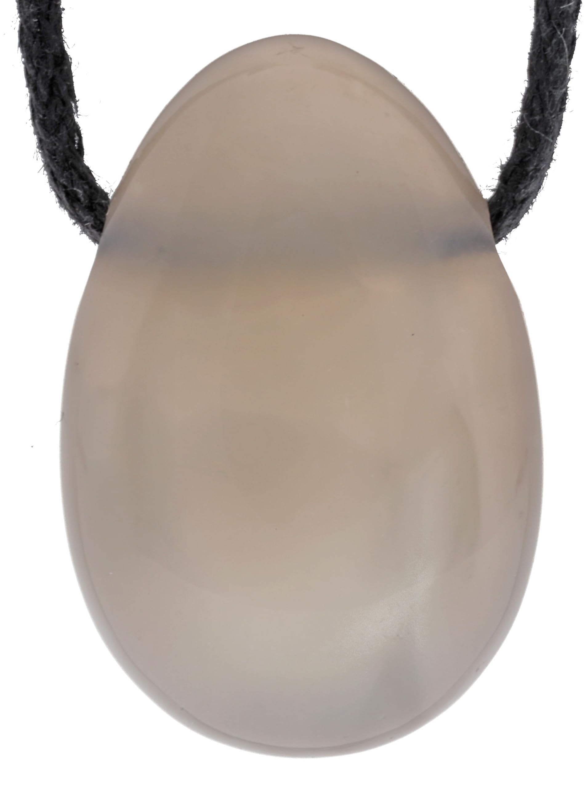 Pendentif Goutte Jaspe Océan Percé Avec Ruban Coton - Pierre Naturelle Semi-Précieuse