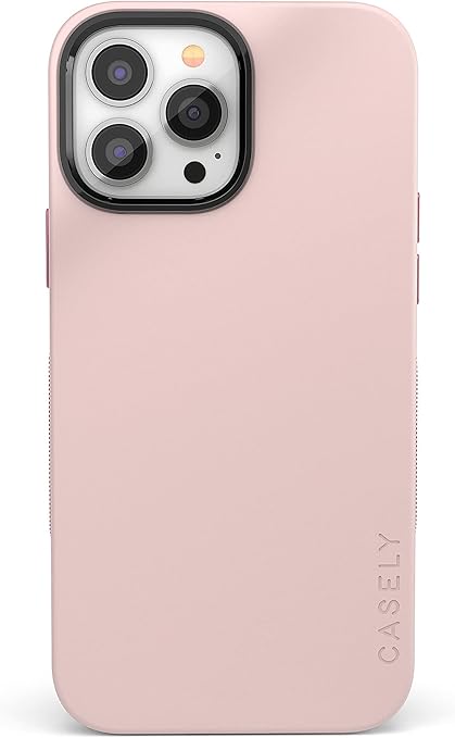 Amazon Com Casely Iphone 13 Pro Max Phone Case Compatible With Magsafe Light Pink On Pink Compatible Only With Iphone 13 Pro Max Cell Phones Accessories