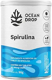 Spirulina Ocean Drop - 240 Tabletes de 400mg