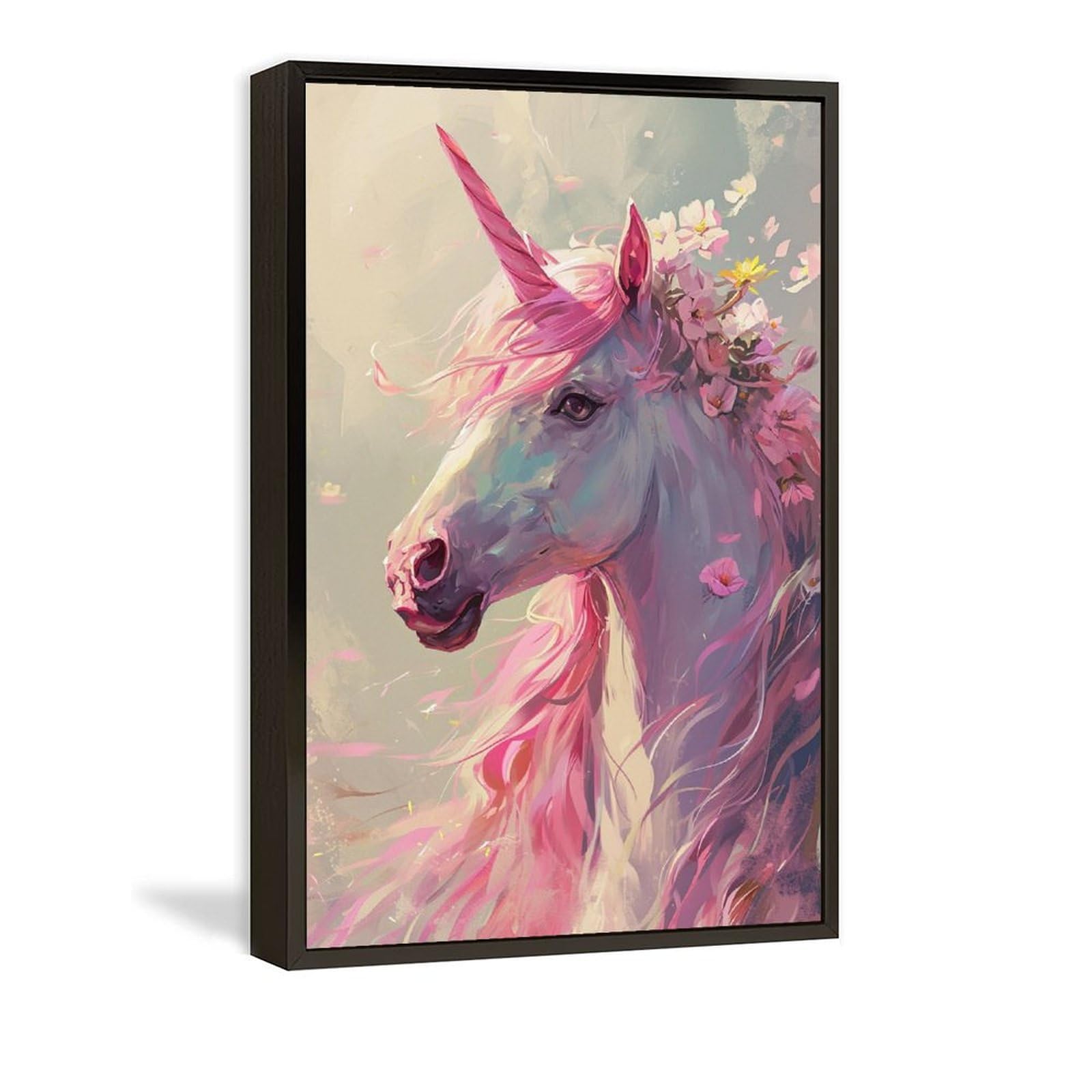 Amazon.co.jp: 絵画 おとぎ話のユニコーン アートパネル