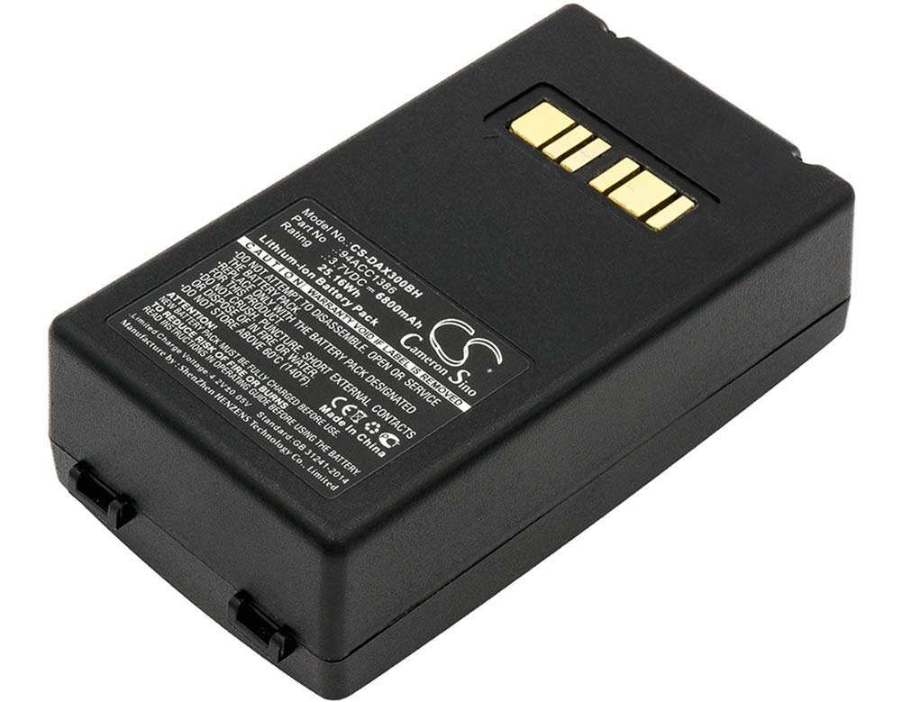CS-DAX300BH Batterie 6800mAh Compatible avec [Datalogic] Falcon X3, Falcon X3 Plus, X3+, X4 remplace 4ACC0046, 94ACC1386, BT-0016, BT-26