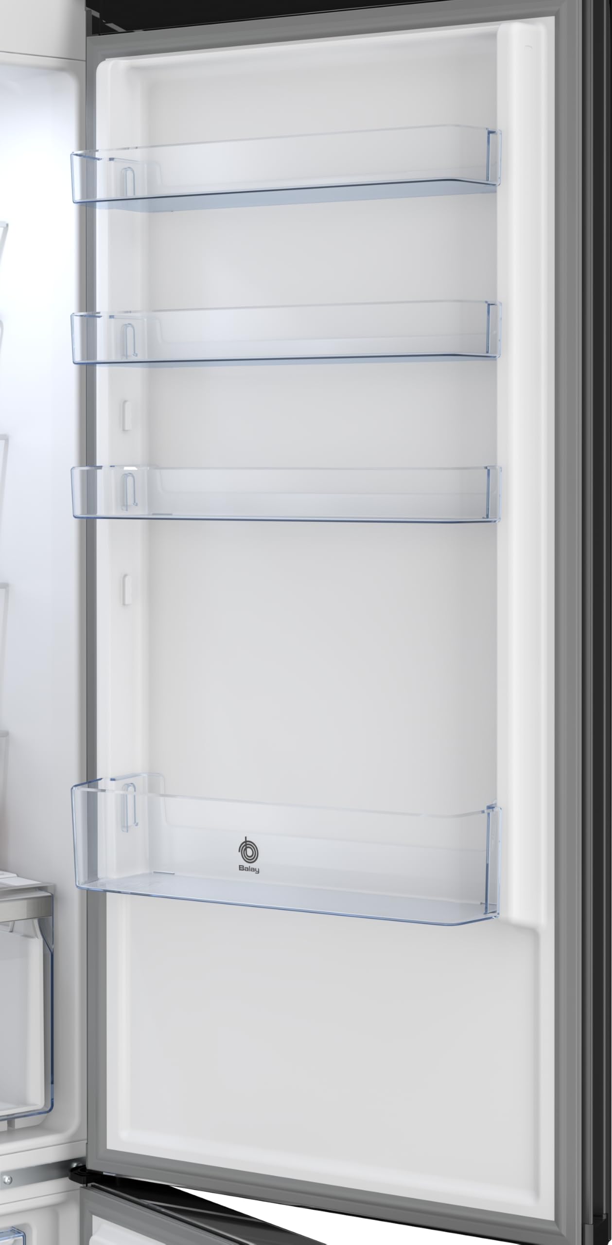 Balay - Frigorifero combinato, 203 cm, vetro nero, 3KFD855NI
