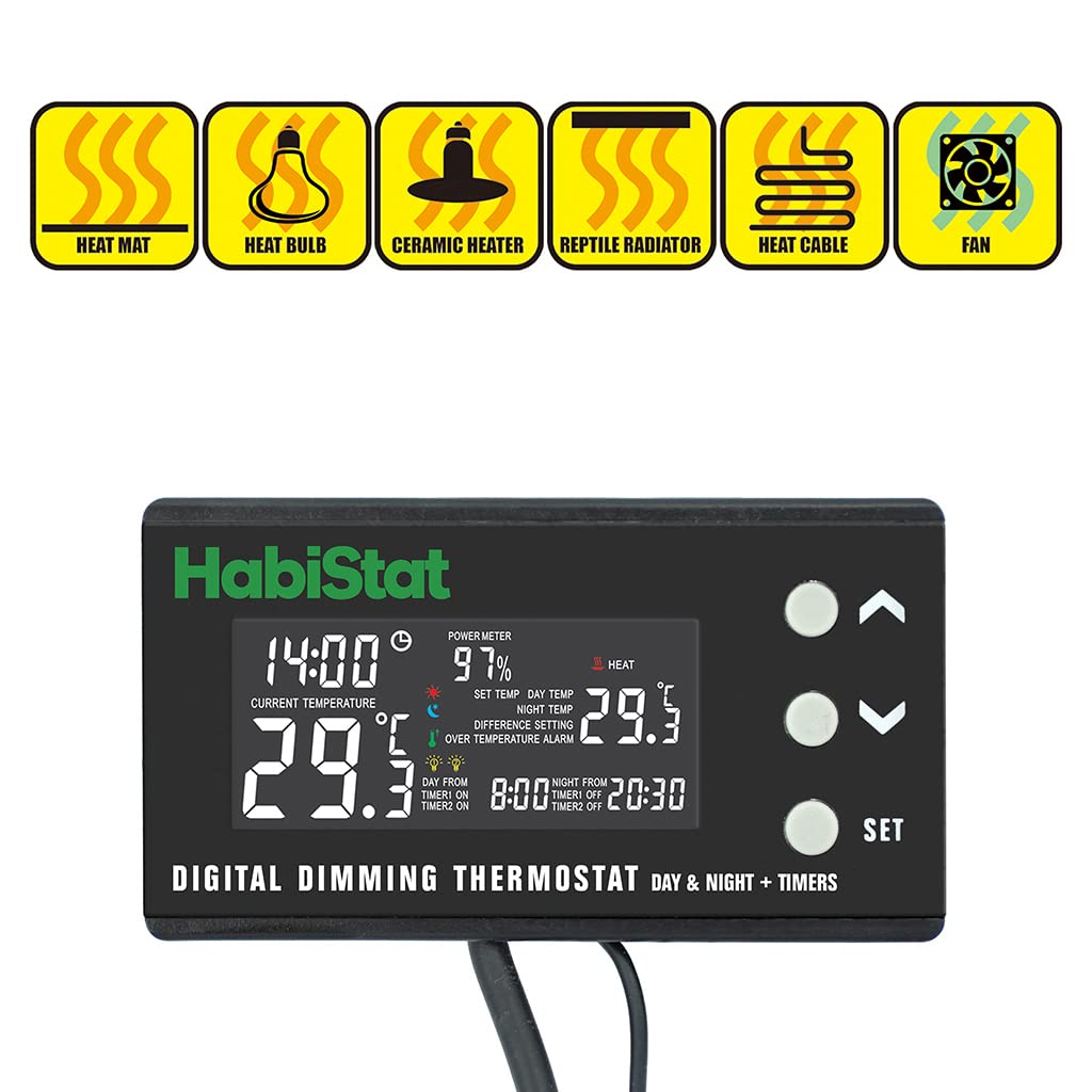Habistat Digital Dimmbar Tag & Nacht Timer