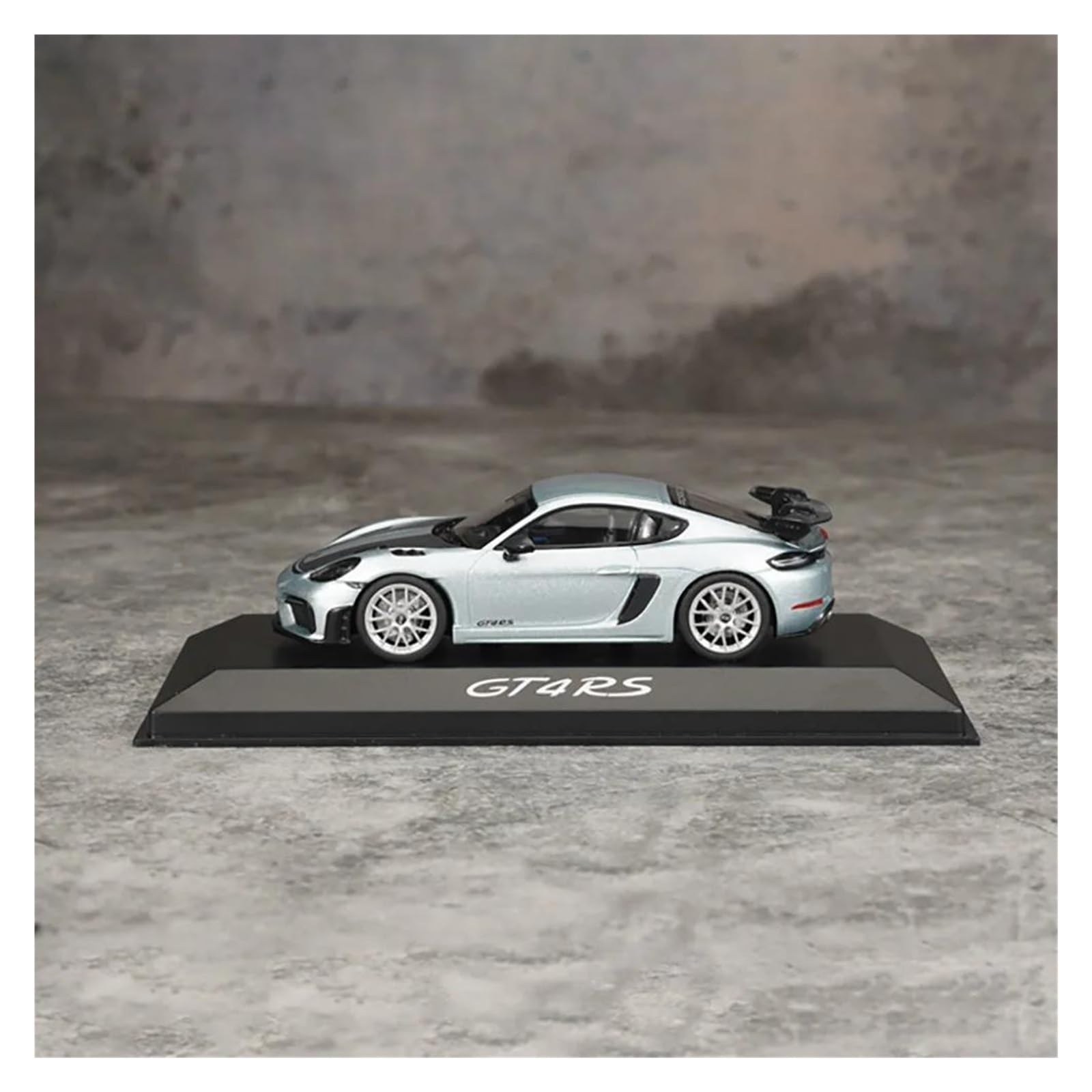 Metallo Scala Replica 1 43 Per Porsche 718 Cayman Gt4 Rs Modello auto famosa lega pressofusa collezione decorazioni per la casa Hobby Veicoli Giochi Set
