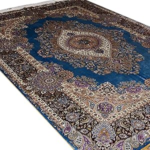RUG Woonkamer ronde tapijt hand geknoopt Perzisch tapijt handgemaakte zijde tapijt Perzisch tapijt Ouzyu (Size…