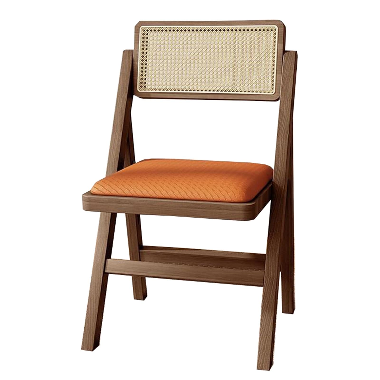 Amazon｜レトロな木製の折りたたみ椅子編集者ラタンダイニングチェア