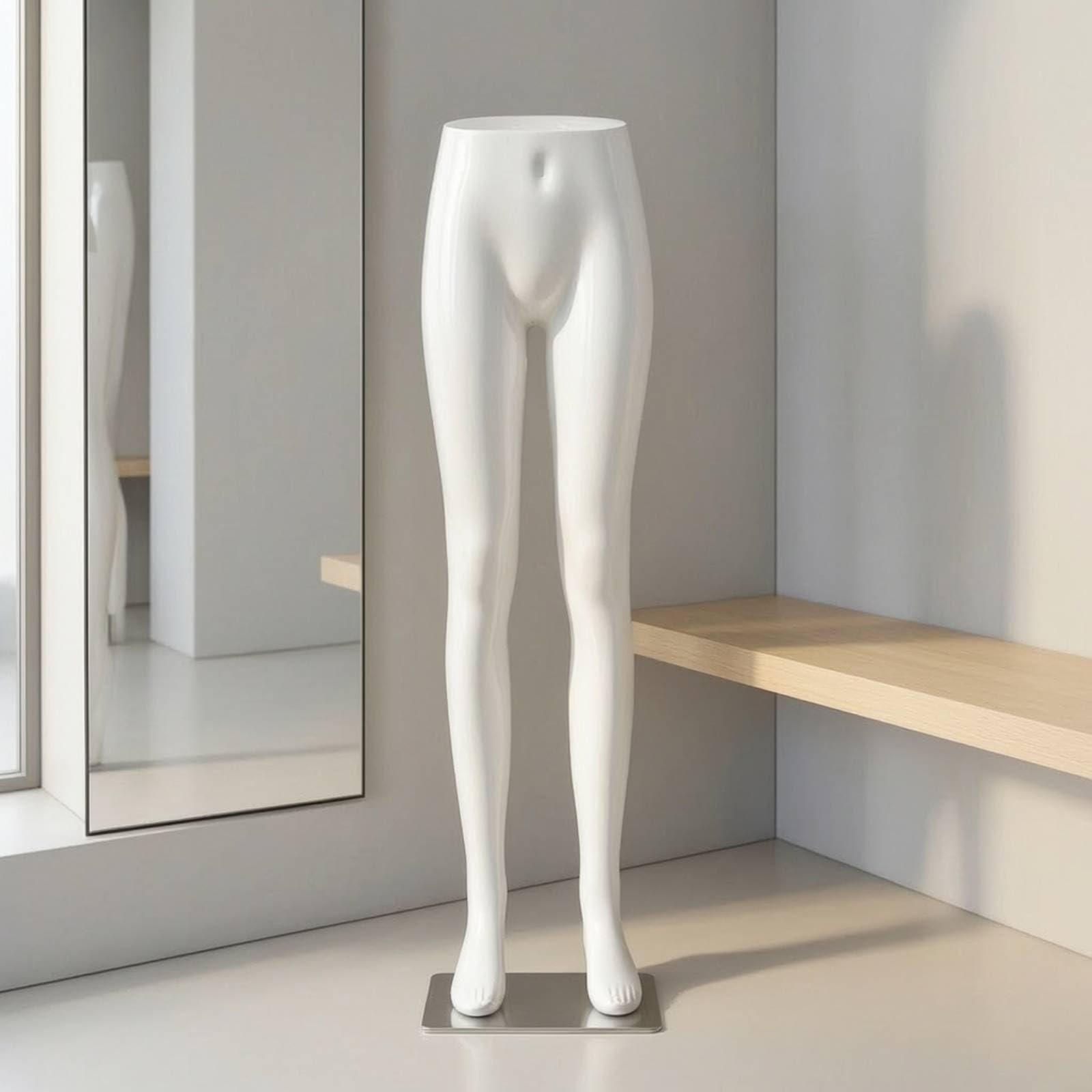 Damen-Beinmannequin mit Standfuß kompakt , Color to 4 , Beinmodell, Höhe 110 cm, Taillenumfang 67 cm, Hüftumfang 85 cm, Oberschenkelumfang 50 cm