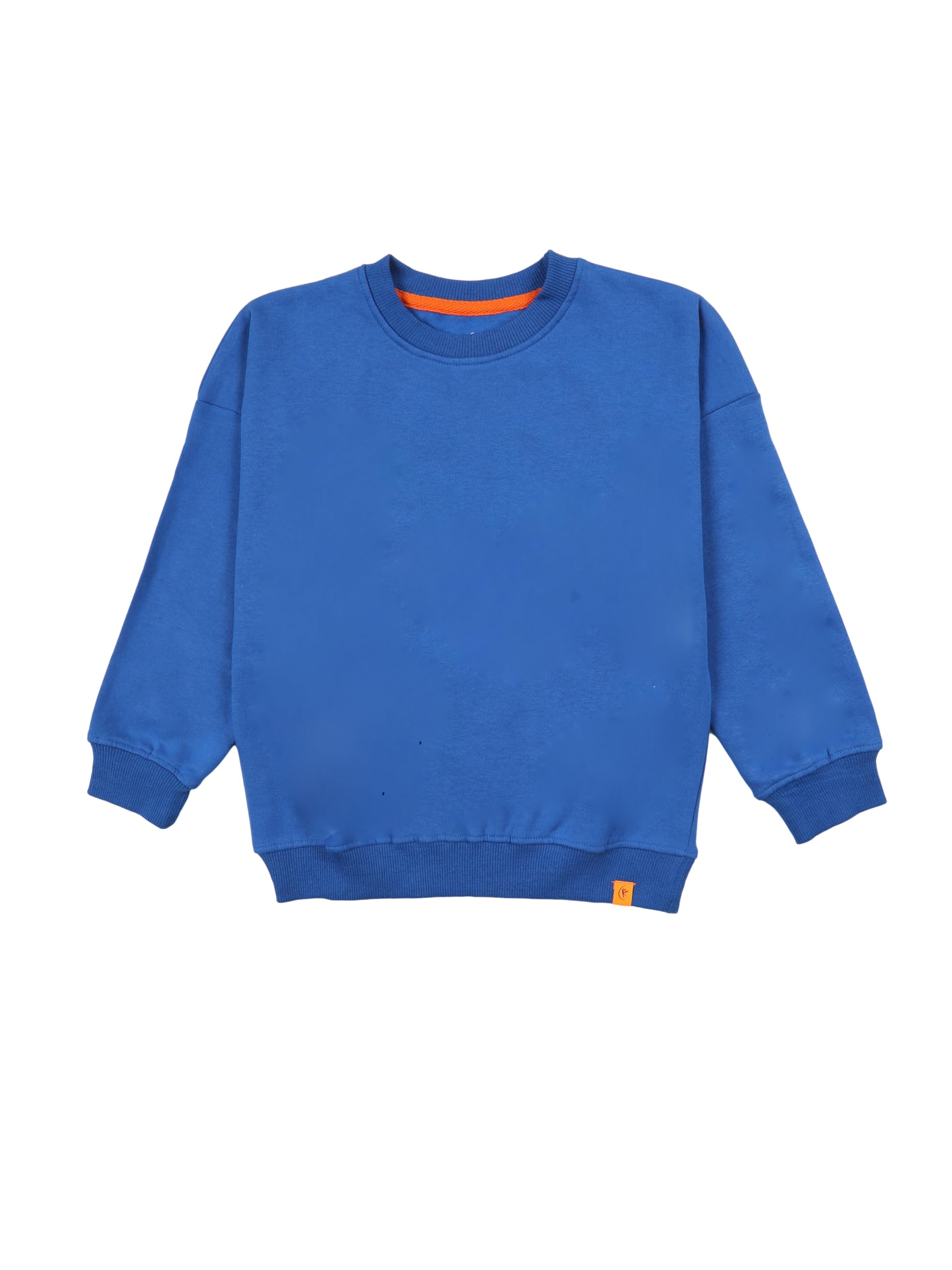 KiddoPanti Boys Solid Round Neck Full Sleeve Fleece Sweatshirt | 60% Cotton 40% Polyester | Soft Warm Winter Pullover | Ribbed Cuffs & Hem | Casual Winter Sweatshirt for Kids-image-31