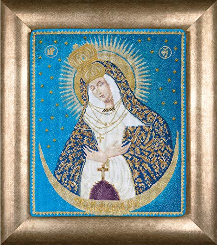 Thea Gouverneur - Counted Cross Stitch Kit - Our Lady of The Gate of Dawn - Aida - 18 Count - for Adults - 530A