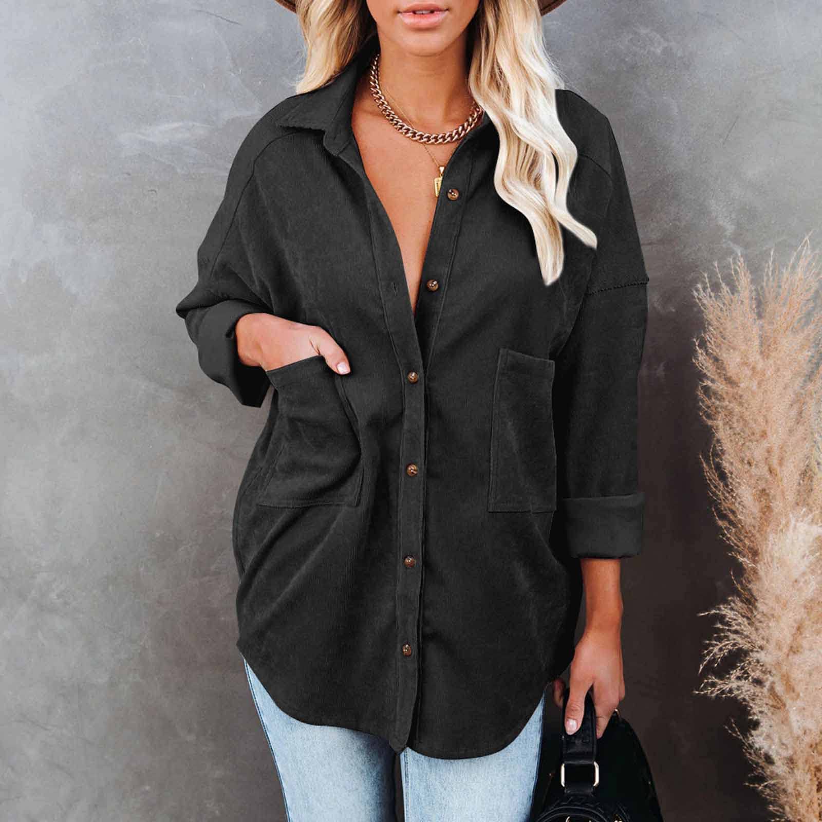 Veste Femme Chic Et Elegant Long Mi Saison Vintage Léger Chemisier Femme De Travail Chic Et Élégant Tunique Haut Chemise Vintage Tops Blouse Mode Chic