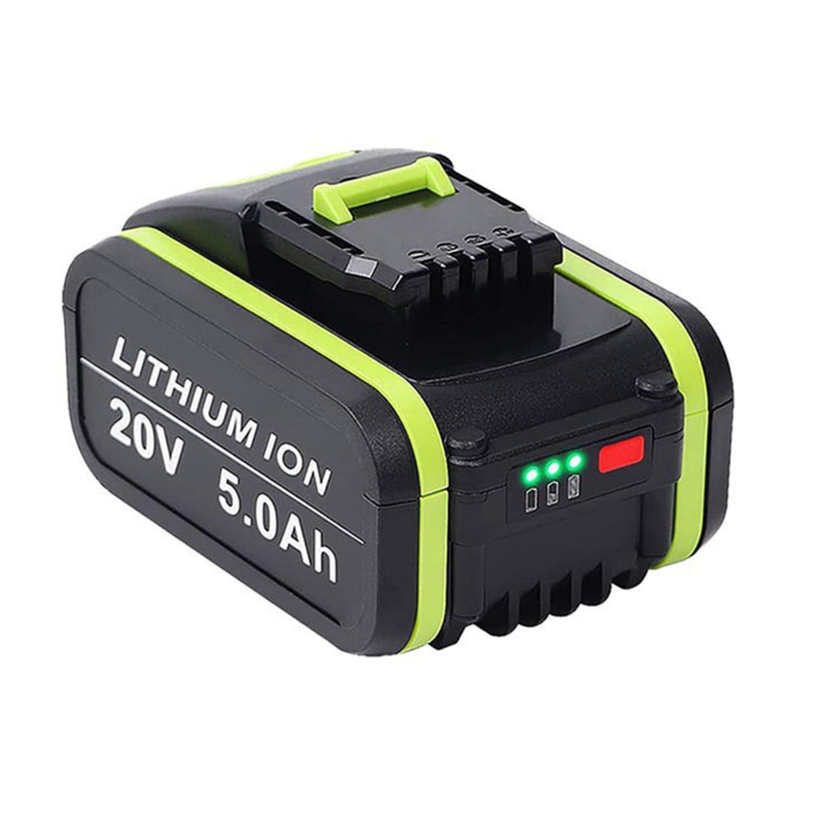 Batteria di Ricambio da 20V E 5000Mah Ad Alta Capacità Compatibile con Batteria Agli Ioni di Litio da 20V Adatta per Utensili Senza Fili WA3516 WG169 WX372 20V 5AH