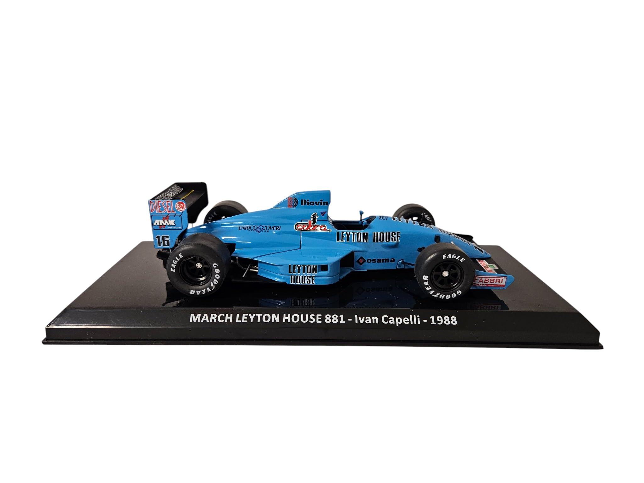 OPO 10 - Auto di Formula 1 in Scala 1/24 Compatibile con March Leyton House 881 Ivan Capelli 1988 GP F1 - OR103