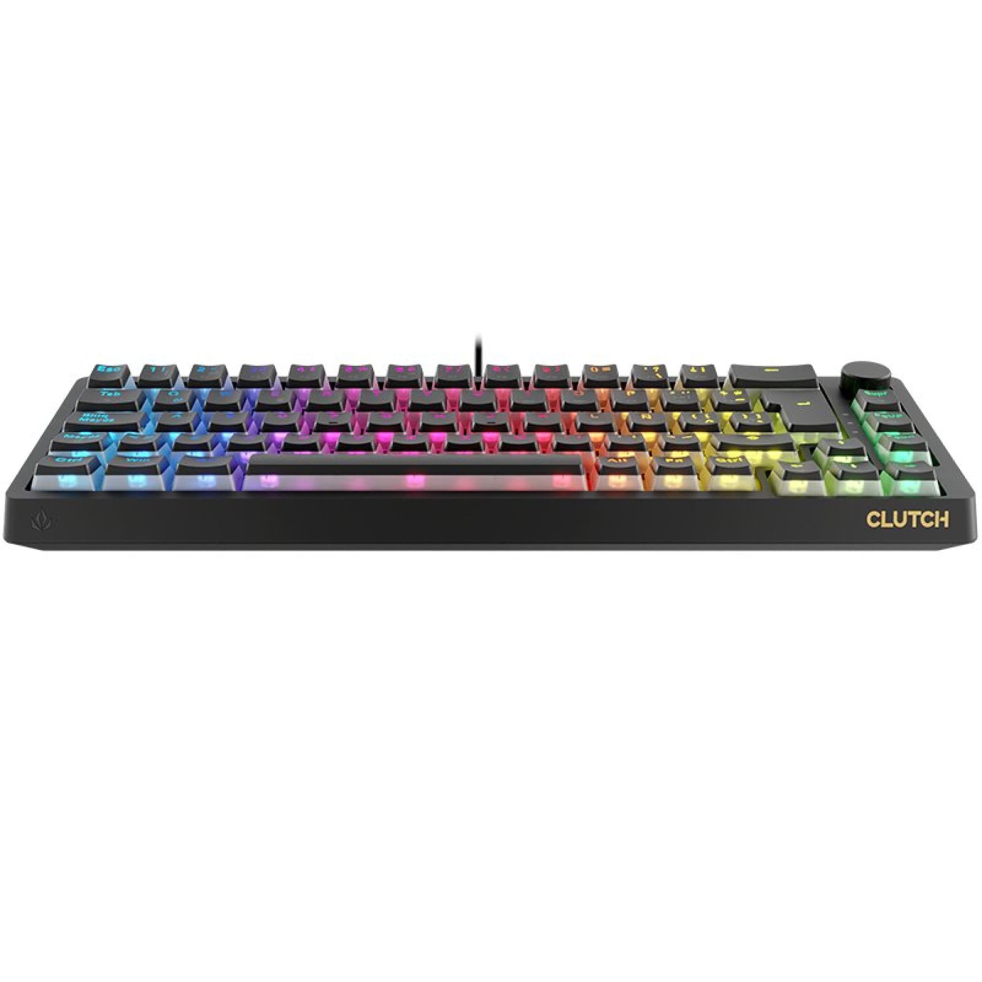 Forgeon Teclado Gaming Mecánico Clutch 60% RGB Switch Brown, Compacto 61 Teclas, Escritura Silenciosa, Anti-Ghosting, Diseño Portátil para PC Gaming