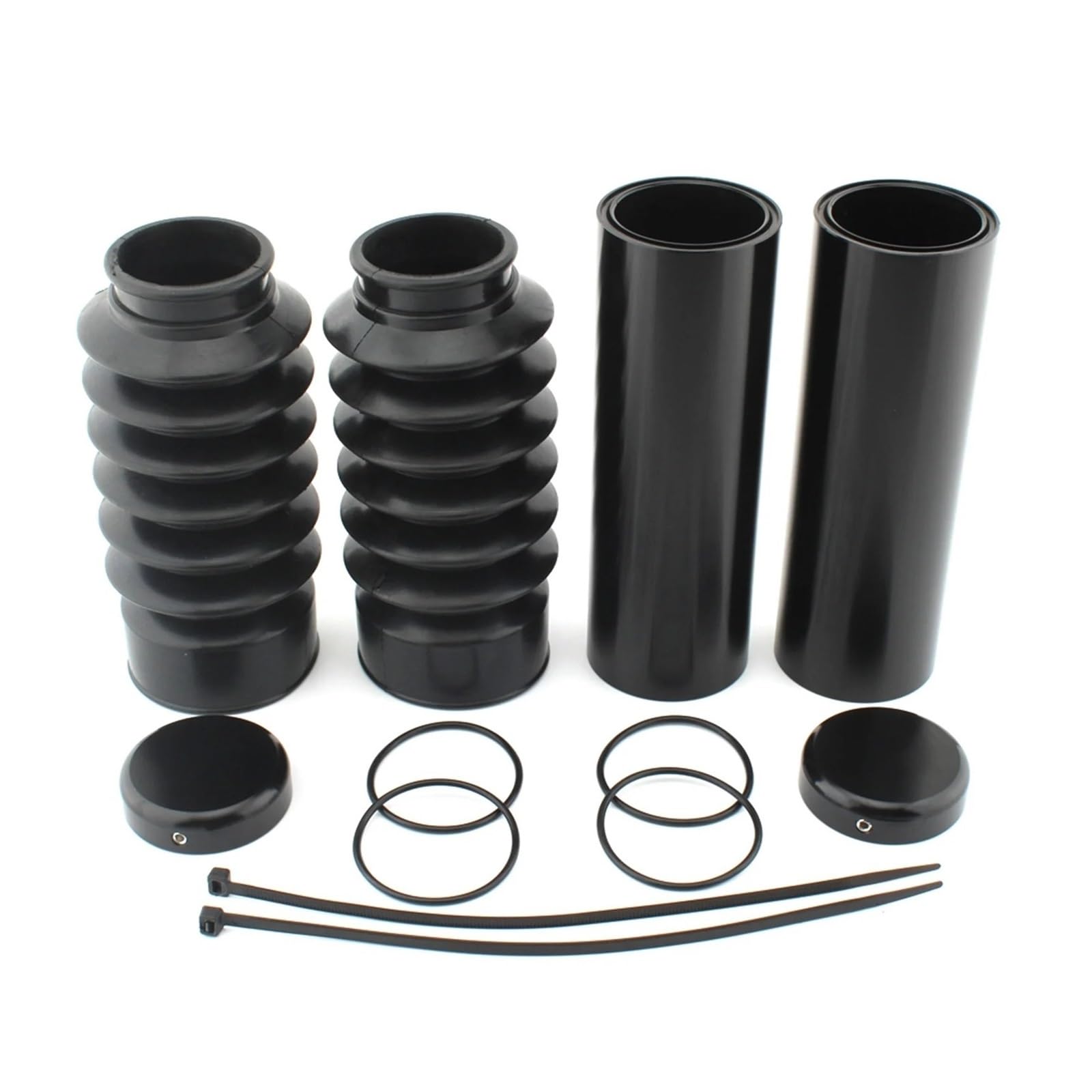 Adatto Per Harley Davidson Dyna 2006-2017 Coperture Forcella Superiore E Inferiore SOFFIETTI FORCELLA IN GOMMA