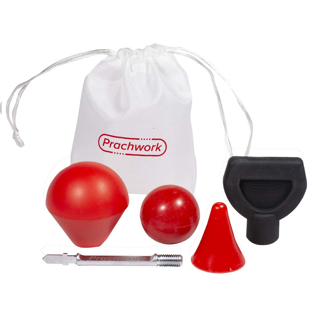 Prachwork Percussion/Jigsaw Massage Bits Tips W/Universal T-Shank Deep Tissue (4 bit Set)