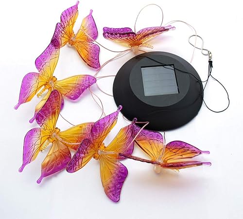 Miniatura 5 de Lámpara solar con diseño de colibrí, campanilla de viento con pájaro que cambia de color, luces decorativas para el jardín al aire libre y terrazas,