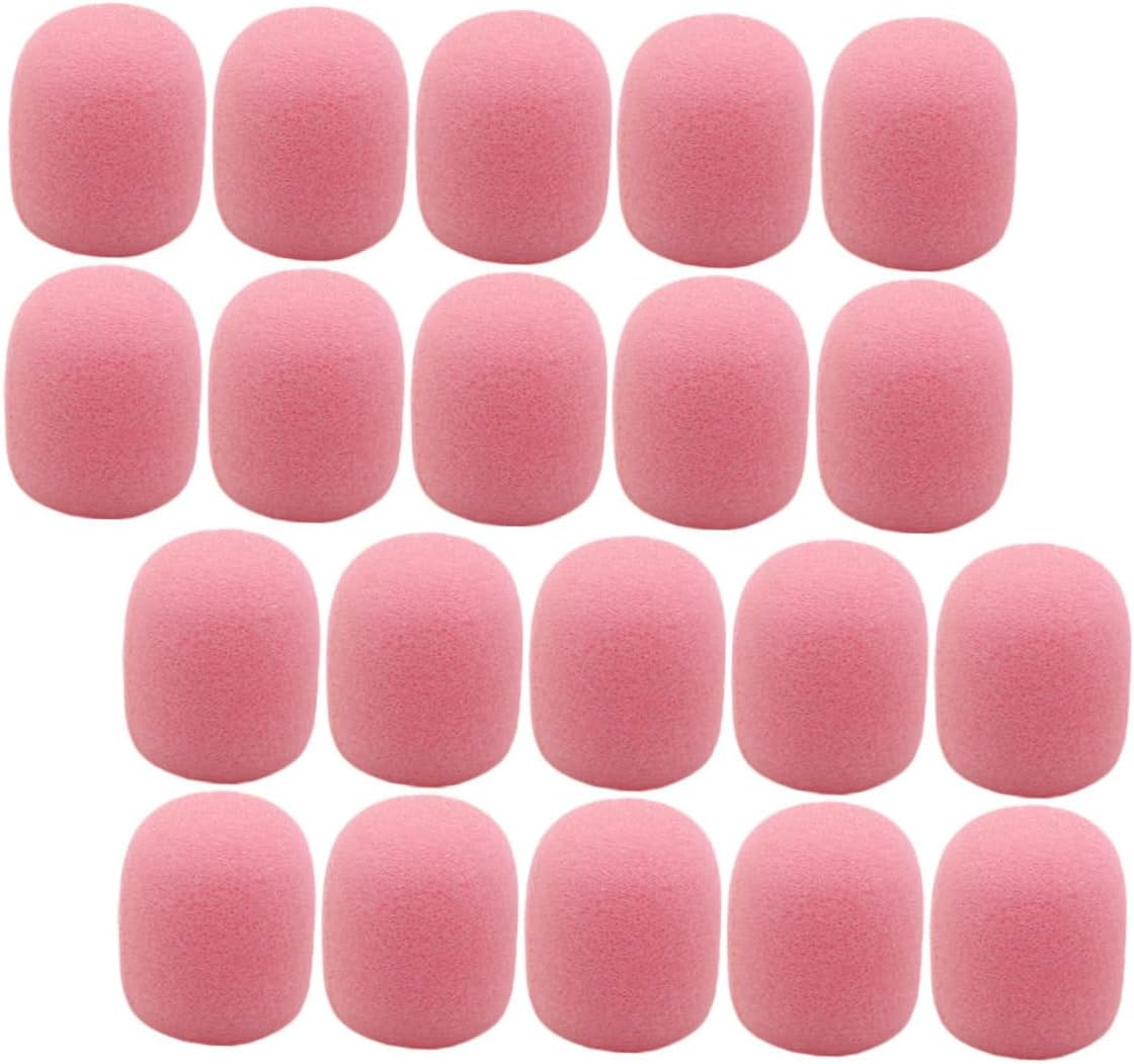 COSMEVIVI 20pcs Microphone Covers Mic Pop Filter Windscreen for Lapel Microphone COSMEVIVI 20pcs Microphone Covers Mic Pop Filter Windscreen for Lapel Microphone