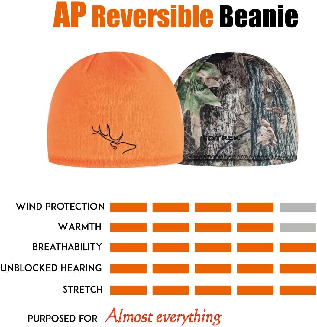 EDTREK All Purpose Reversible Beanie - Ultra Comforable and Soft Outdoors Beanie Hat - Image 5