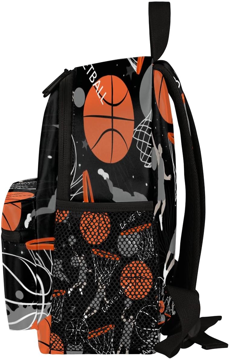 OSAM SPACE Basketball Player Backpack for Boy Cool Dunk Small Backpack 12 Inche for Kids,Toddler Back pack with Chest Strap