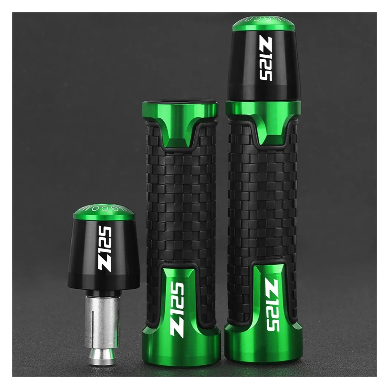 Motorrad-Knaufgriff-Abdeckungen Für Ka&@wasaki Z125 Z125 Pro 2015-2019 2020 2021 2022 2023 2024 Z 125 Motorrad Lenker Griffe Griff Grip Enden Stecker Slider Kappen