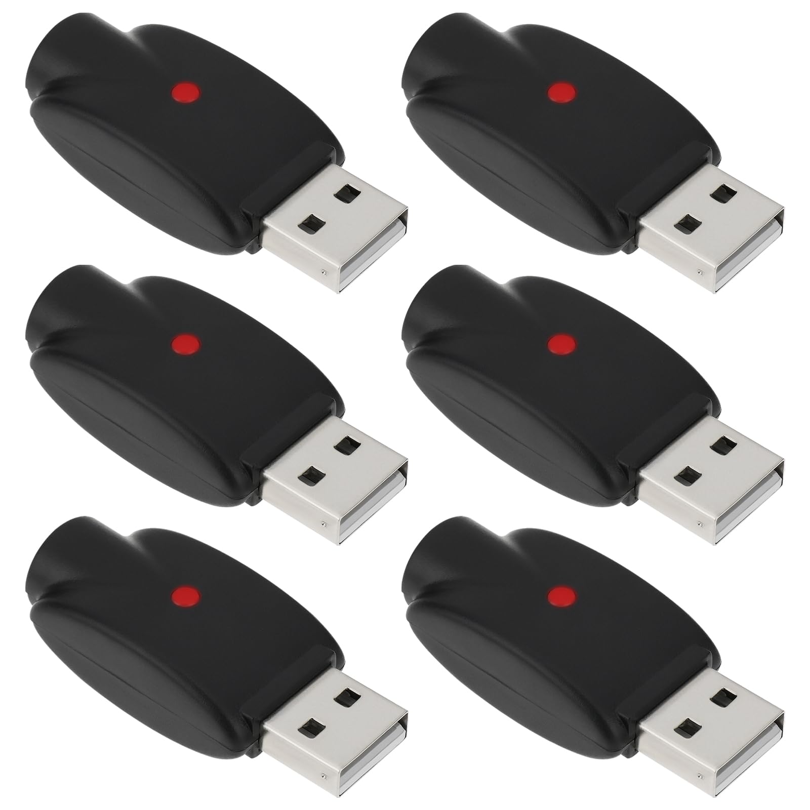 6x Smart-Ladegerät Mit 510-Gewinde – USB, Überladeschutz, LED-Anzeige – Für Taschenlampen, Lötkolben, Auto-Ladegeräte & Mehr