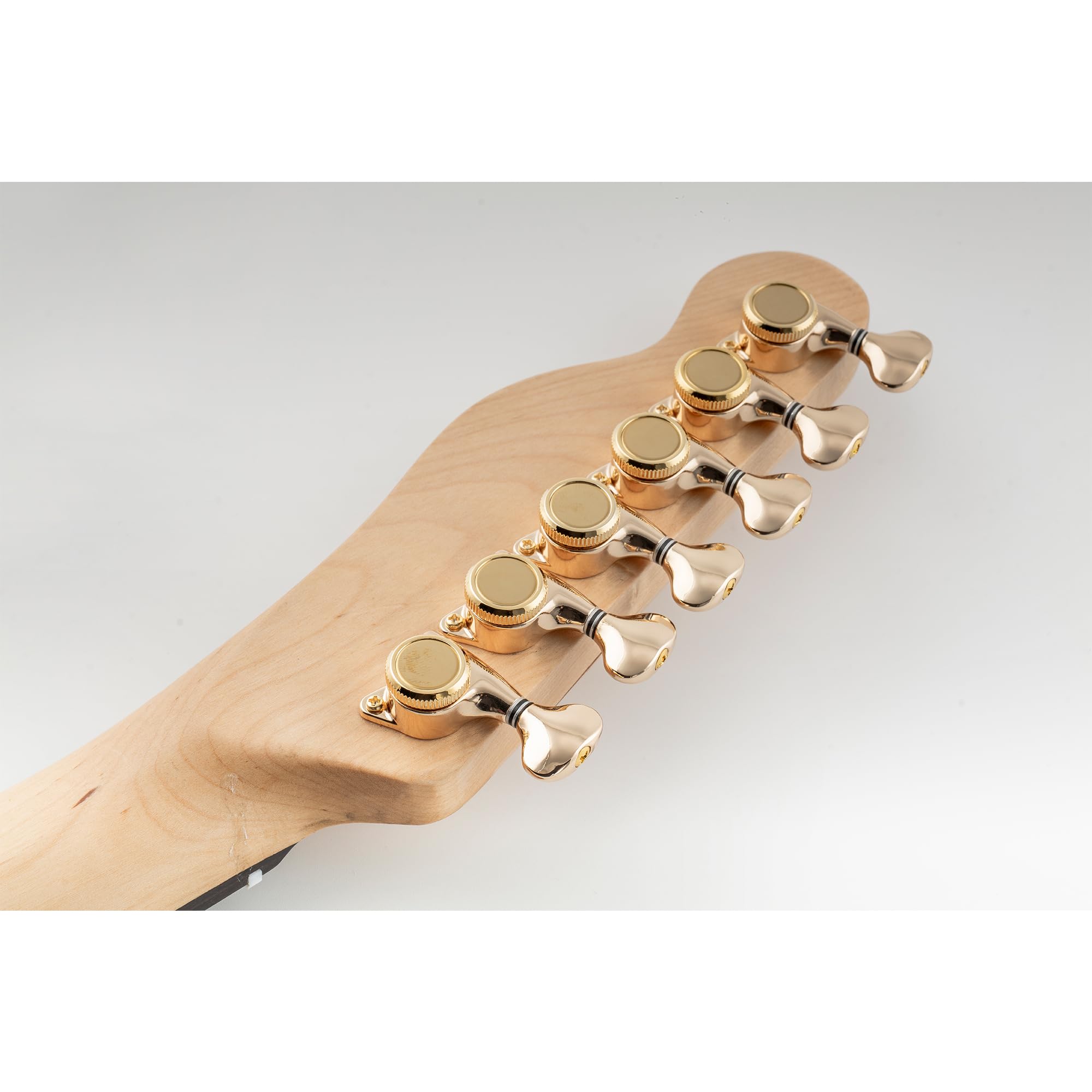 Musiclily Pro 6 w linii Tunery Blokujące Gitarowe Klucze Blokowane Locking Tuners Kołki Strojenia do Gitary Elektrycznej Strat Tele, Złoty Pokrętła G