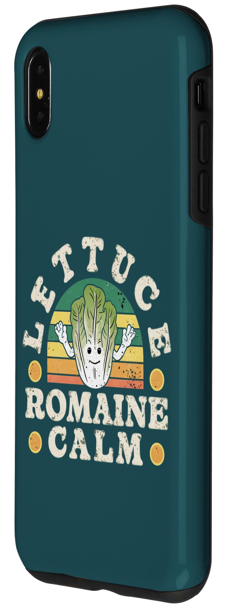 Lettuce Romaine Calm Fun Gardening Dad Farmer Fathers Day Case for iPhone XS Max - Image 2