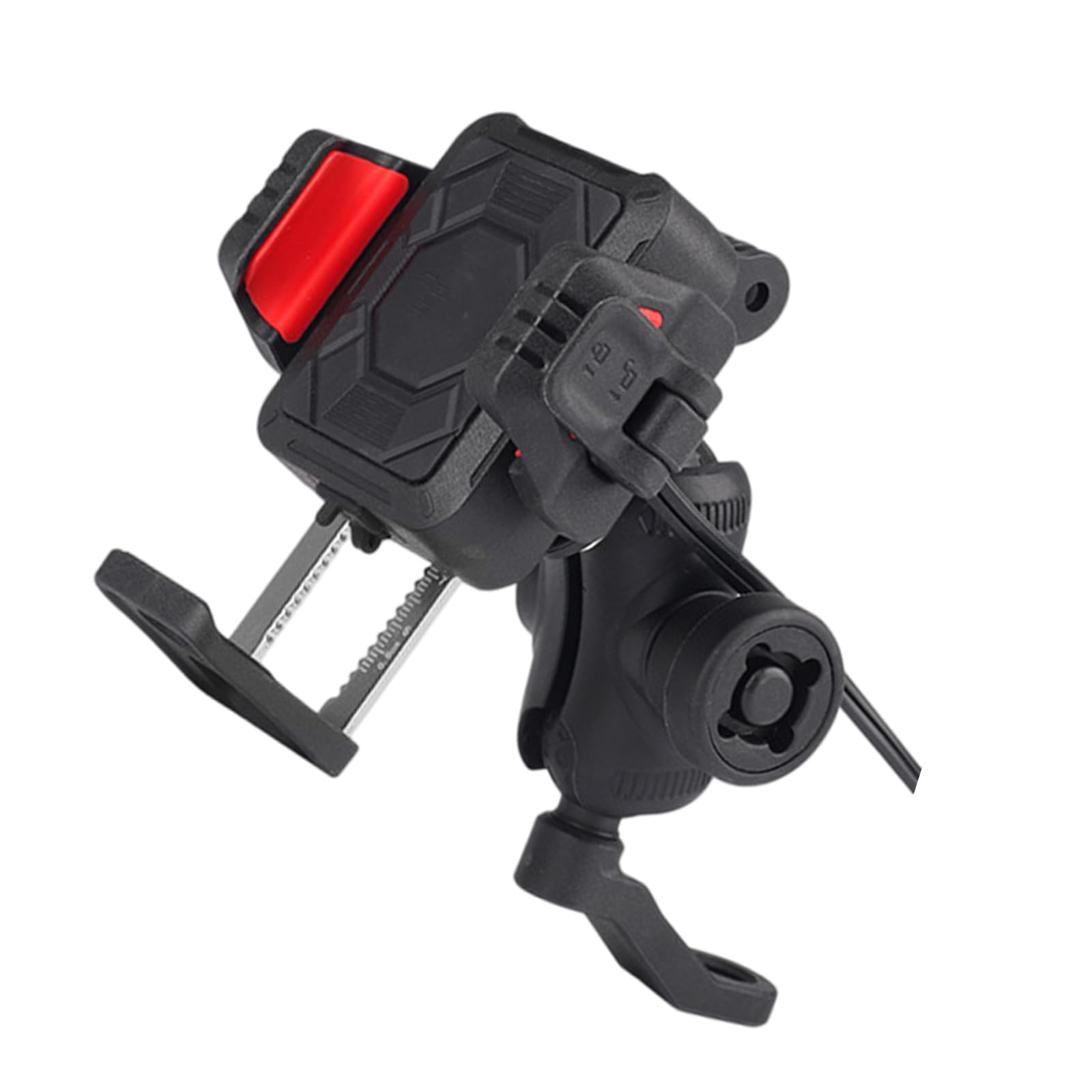 Supporto girevole per telefono impermeabile e supporto di ricarica USB C per manubrio/retrovisore montato sulla bici