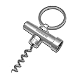 Munkees Mini Keychain Corkscrew Tool, Small Key Ring Wine Opener, Emergency Travel Cork Wine Opener, Portable Backpack Camping Kit, Wine Enthusiasts, Waiters, Bartenders, Bottle Opener Gift Set