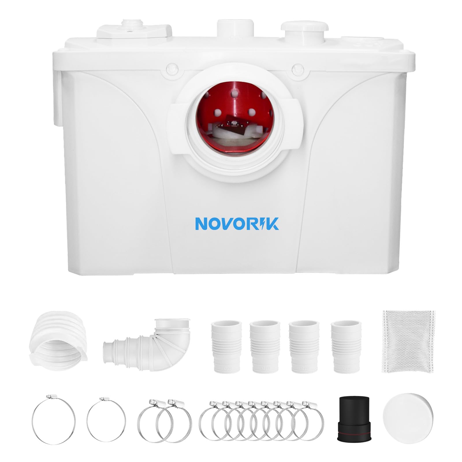 700W Macerator Pump, Macerating Toilet System Pump, Sink Pump for Basement Upflush System Kitchen, Sink, Shower, Bathtub, Laundry Waste Water Disposal (700W)