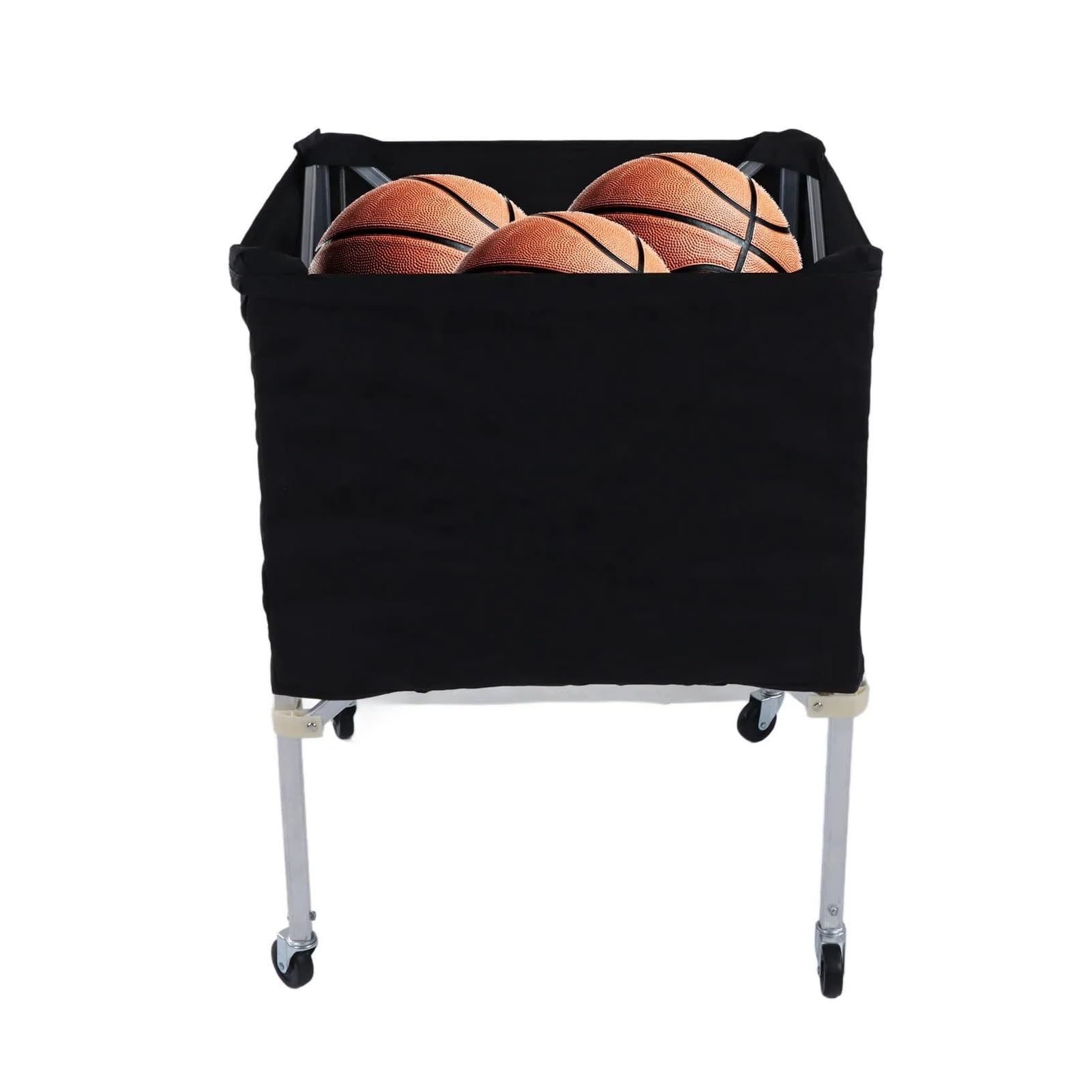 Chariot de rangement pliable et portable pour ballons de basket-ball, football, volley-ball