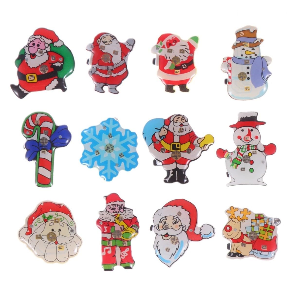100 Stück Leuchtende Broschen für Weihnachten Geschenkideen,
