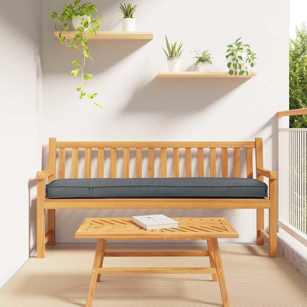 SYDE Poduszka na paletę Antracyt 180 x 40 x 8 cm Tkanina Oxford