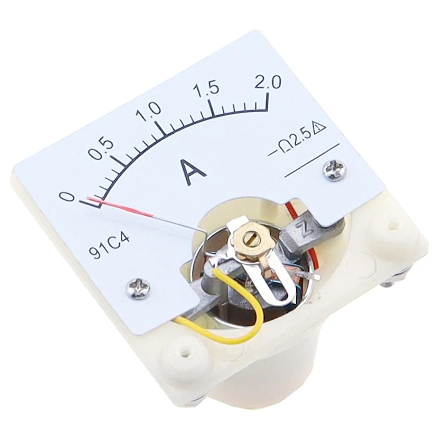 91C4 Ammeter DC Analog 1A-500A Panel Mechanical Pointer Type Amper Meter Current Meter 1Pcs(250A)