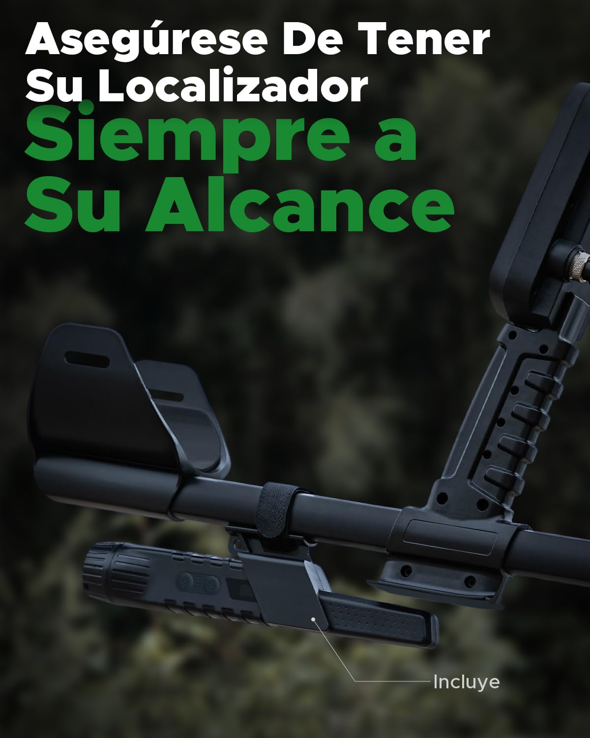 Hazlewolke Pinpointer Detector de Metales - Recargable - Completamente Impermeable, con un Solo Clic para Eliminar Interferencias, Accesorios de Localizador de Precisión para Adultos y Niños