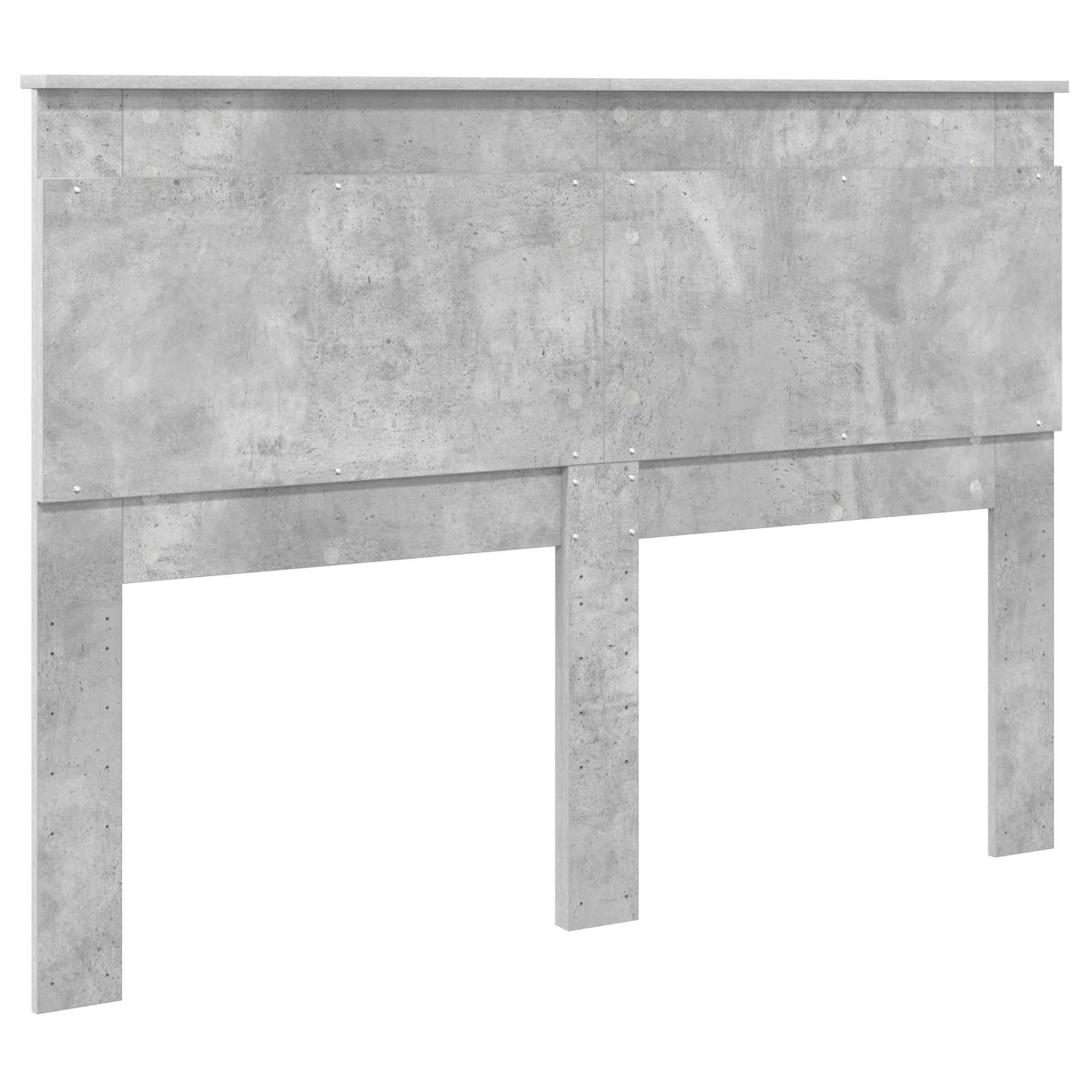 vidaXL Tête de lit Gris béton 140 cm Bois d'ingénierie, Headboard rectangulaire Tendance, Bois Composite Robuste, Lignes épurées, décor Fonctionnel pour Chambres