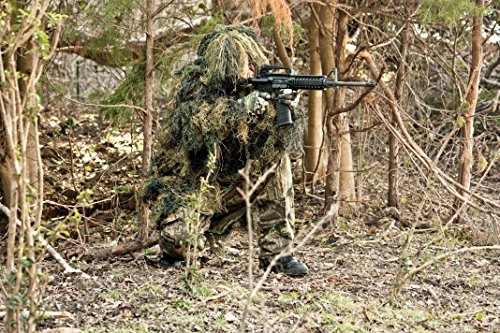 Red Rock Outdoor Gear 2-Piece Ghillie Suit Parka, Woodland, Medium/Large