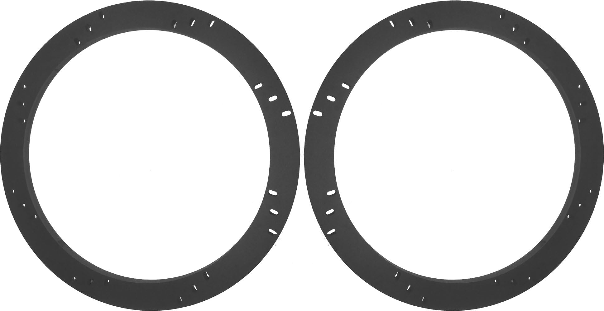 8" Subwoofer Speaker Spacers Depth Extender Extending Rings - 1/2" thick - ID: 7 1/8" OD: 8 7/8" - 1 Pair - SSK8K - Stackable - Perfect For Framing Fiberglass Enclosures