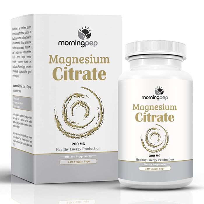 Buy Magnesium Citrate 200 Mg Per Vegetarian Capsules 240 Count, 200 Mg